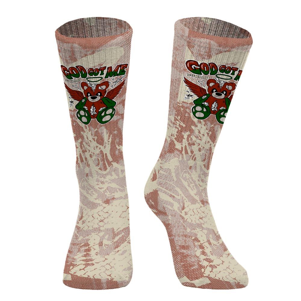 Sock To Match El Grito 5s - Gods Guides Me Bear Heart Grunge