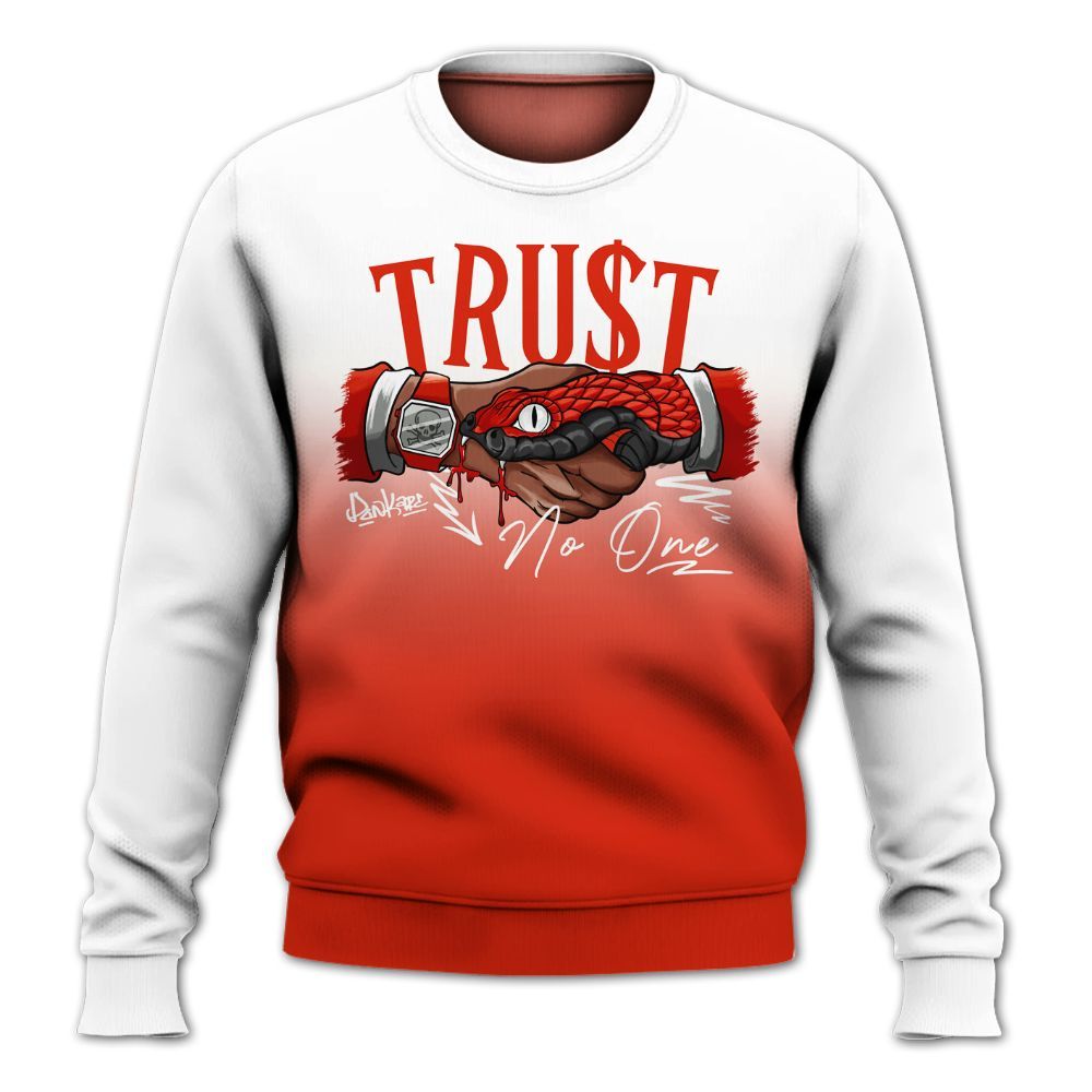 Sweatshirt To Match Retro Cherry 11s - Snake Trust No One Drip All Over Print