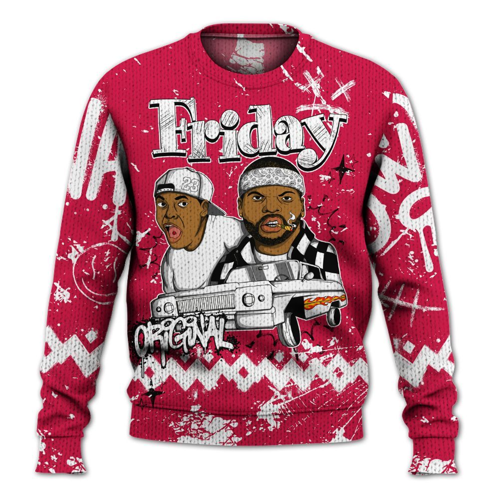 Knitted Sweater To Match Black Toe 14s - Friday Sneaker Crayon