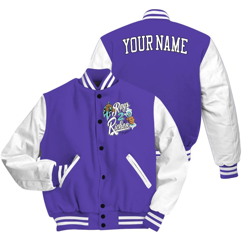 Varsity Jacket To Match Low Hornets 1s - Custom Name Rag 2 Riches All Over Print