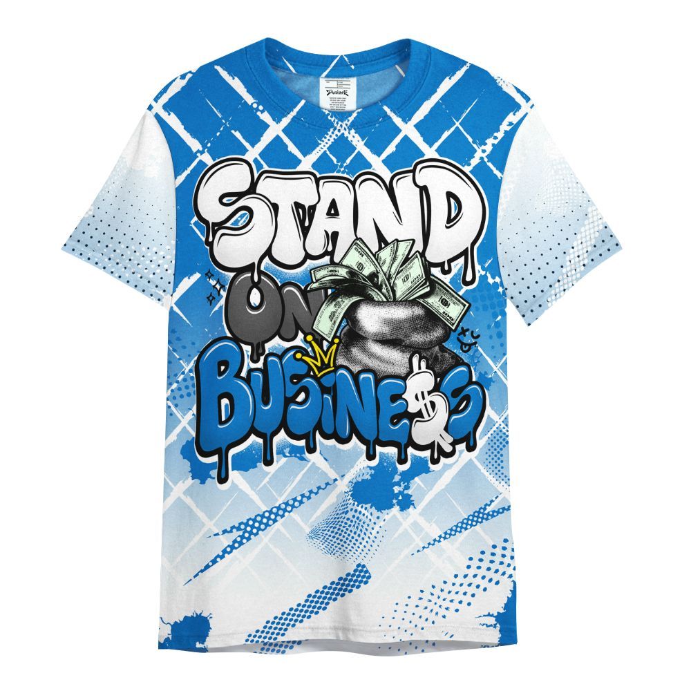 Shirt To Match Low Game Royal 1s - Halftone Stand Business Dripping All Over Print