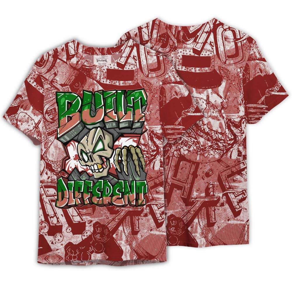 Shirt To Match Dune Red 13s - Build Different Graffiti Shirt Unisex