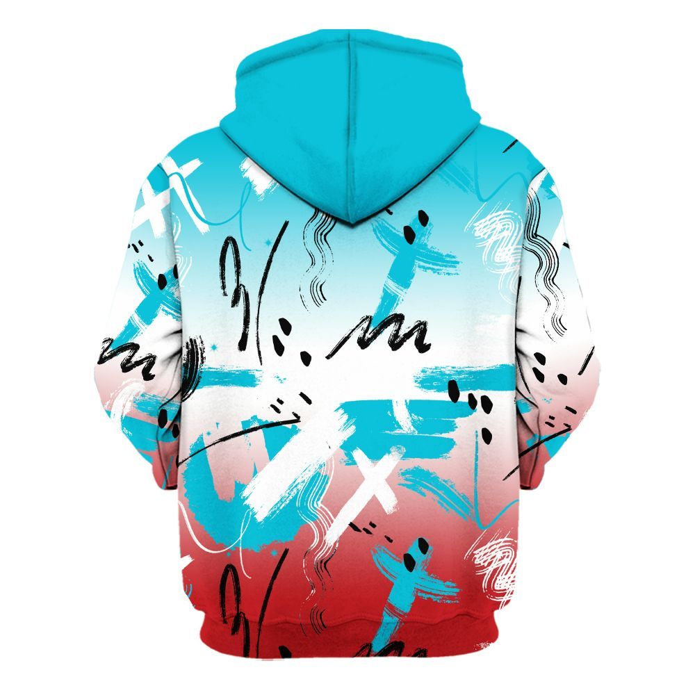 Hoodie To Match Dunk Low Fruity Pebbles - Money Hustle Grind Pray All Over Print