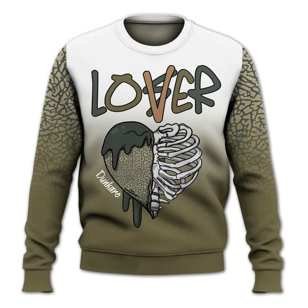 Sweatshirt To Match Retro Family Affair 3s - Loser Lover Dripping All Over Print