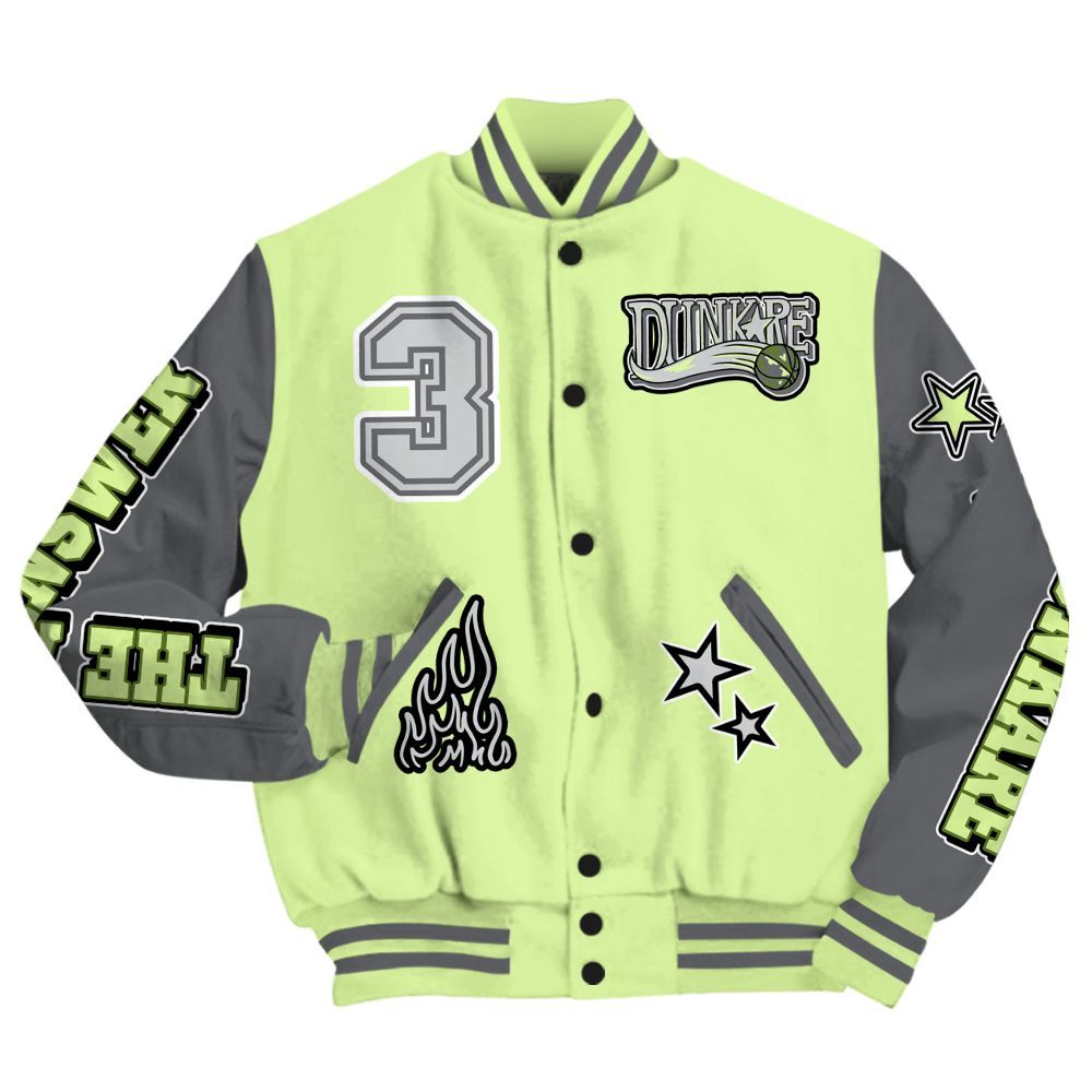 Varsity Jacket To Match Smoke Grey Volt TR 1s - Allen Answer Skeleton All Over Print