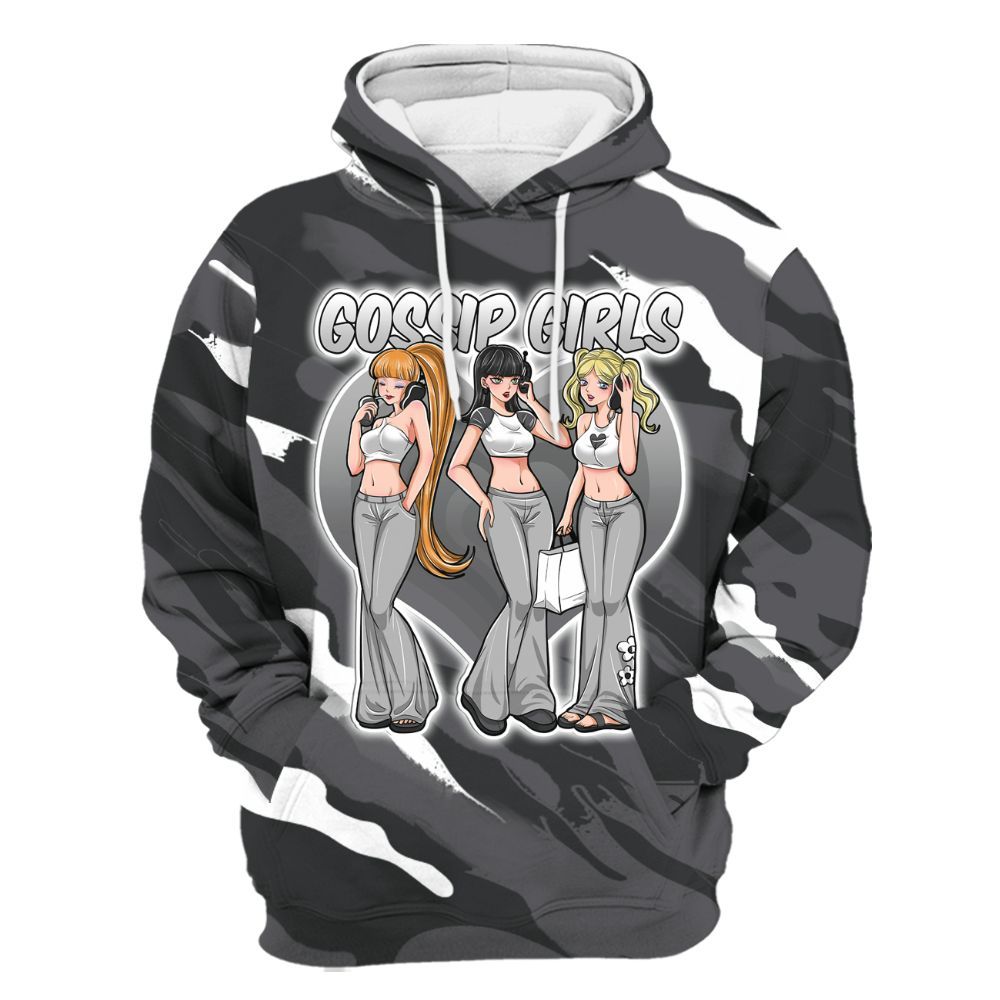 Hoodie To Match White Thunder 4s - Gossip'Girls All Over Print