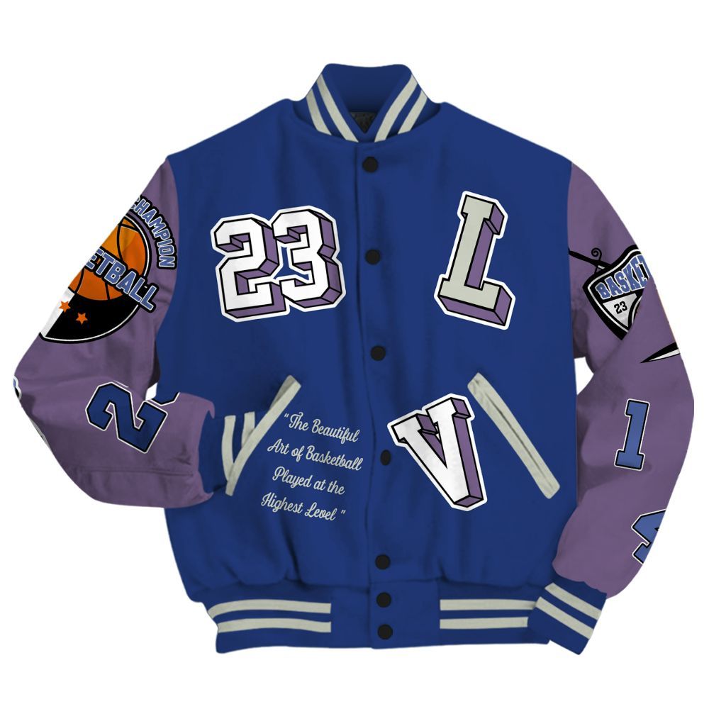 Varsity Jacket To Match Low OG Voodoo Alternate 1s - The GOAT Got Em All Over Print