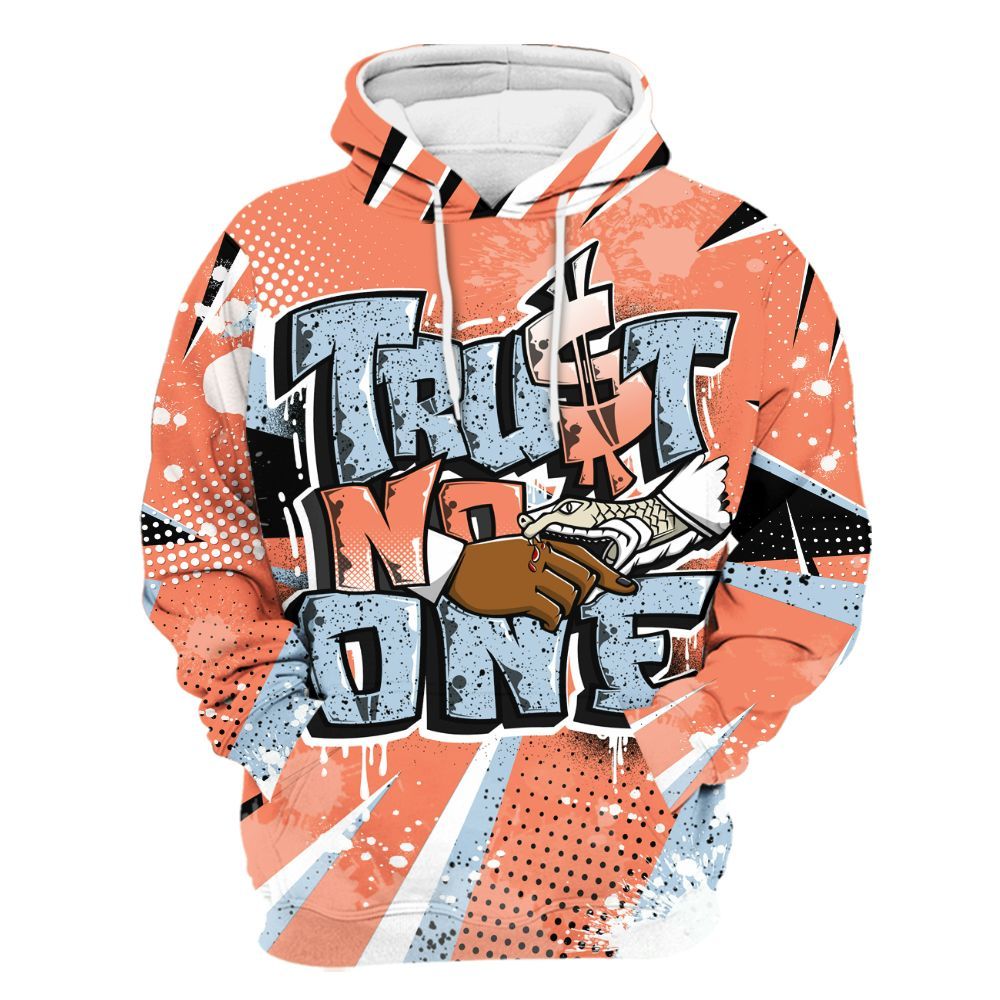 Hoodie To Match DJ Khaled Crimson Bliss 5s - Poly Trust No One Dripping All Over Print