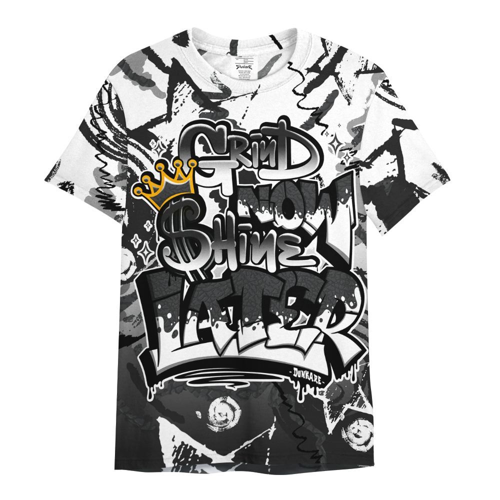 Shirt To Match Black Cat 3s - Grind Shine Later Drip All Over Print