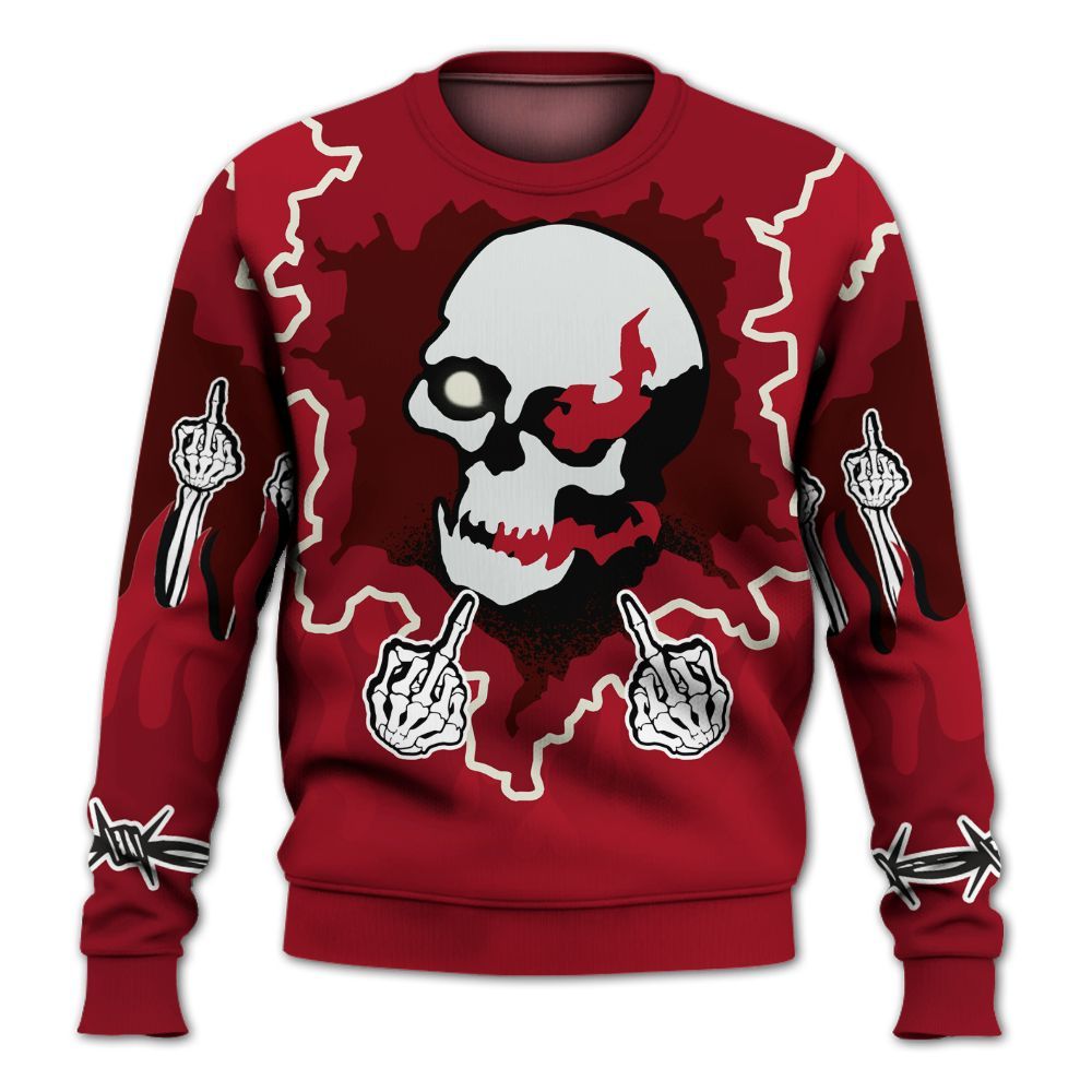 Sweatshirt To Match 2025 High OG Cinnabar 1s - F Around Find Out Graphic Trapped All Over Print