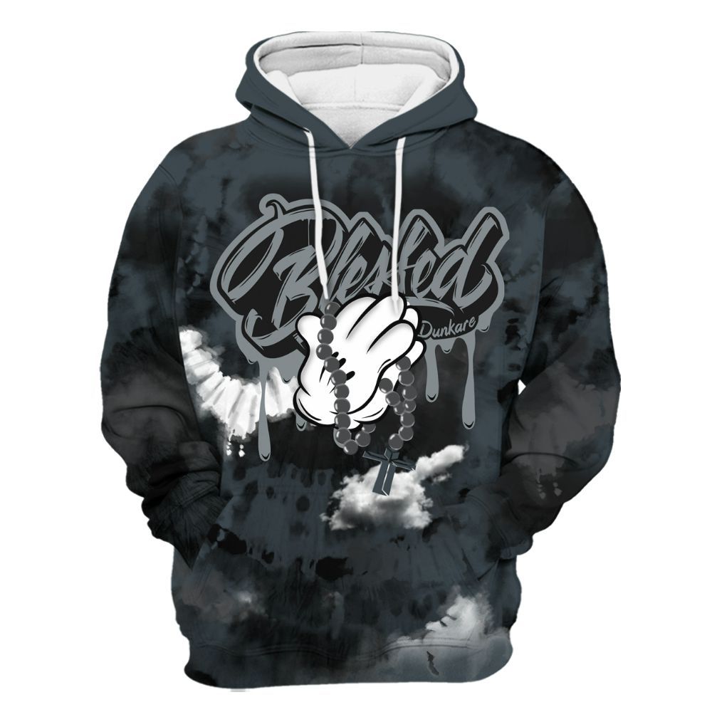 Hoodie To Match Air Max Sunder Gore Tex Black - God Blessed Tie Dye All Over Print