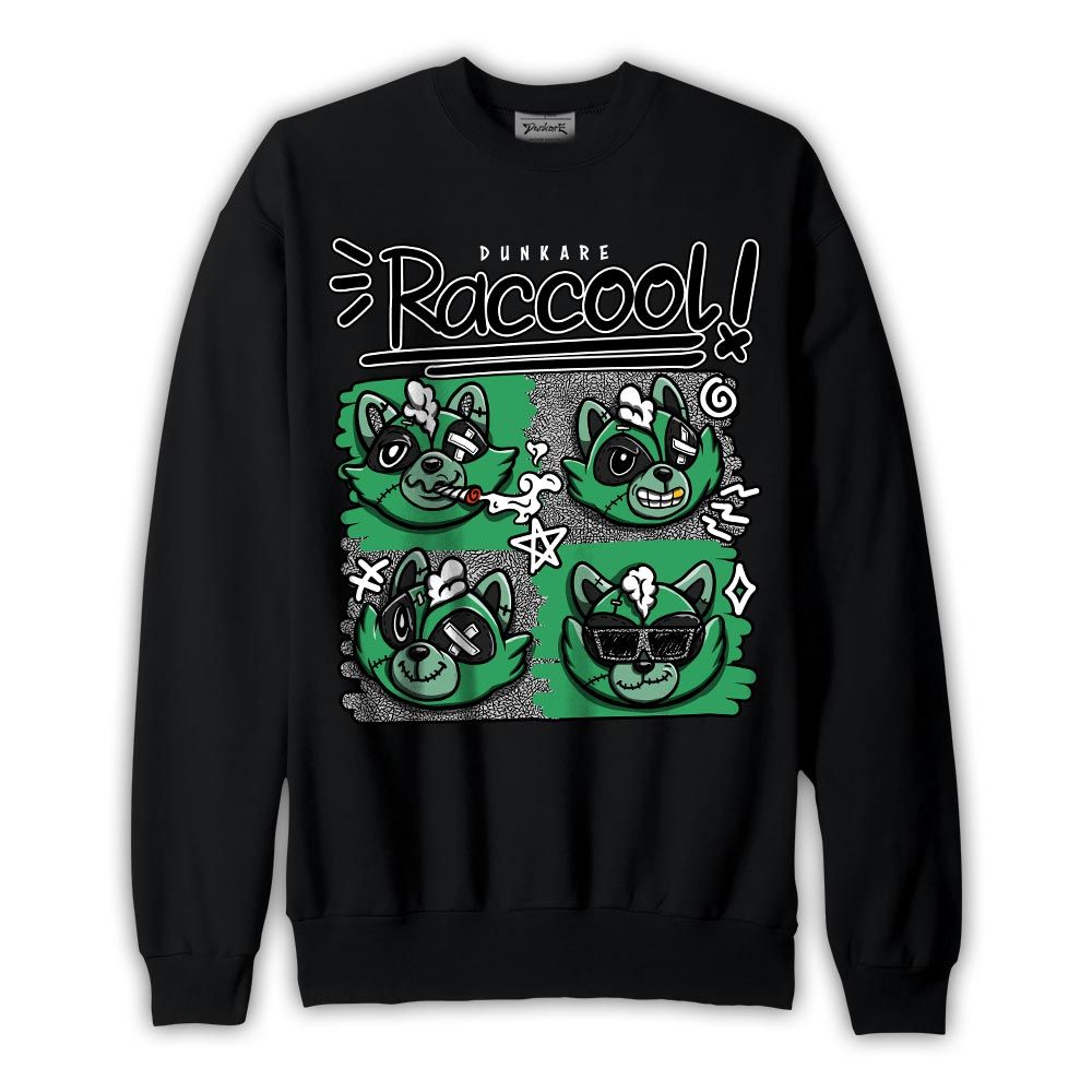 Sweatshirt To match Sweatshirt Raccool Raccoon, 3 Green Glow Sweatshirt To Match Sneaker 2404 DNY