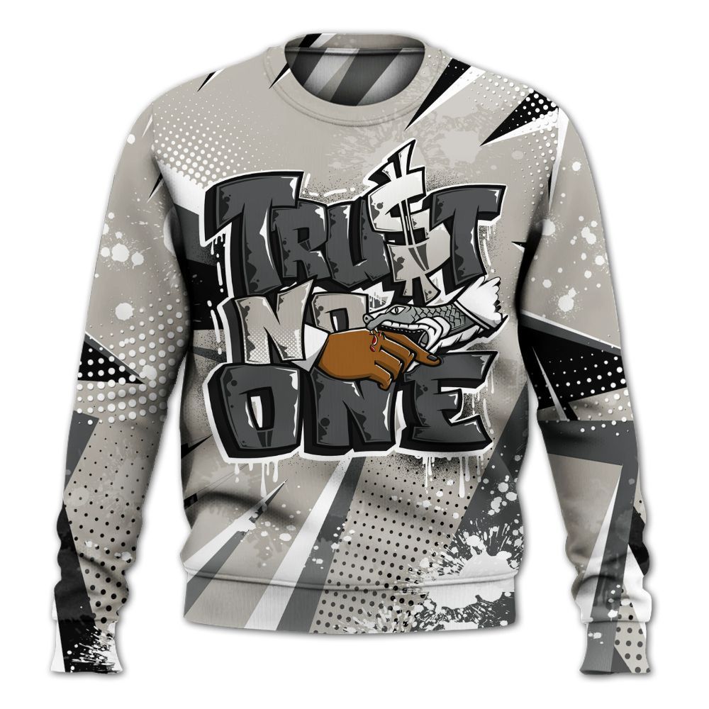 Sweatshirt To Match Dunk Low Appears Oreo - Poly Trust No One Dripping All Over Print
