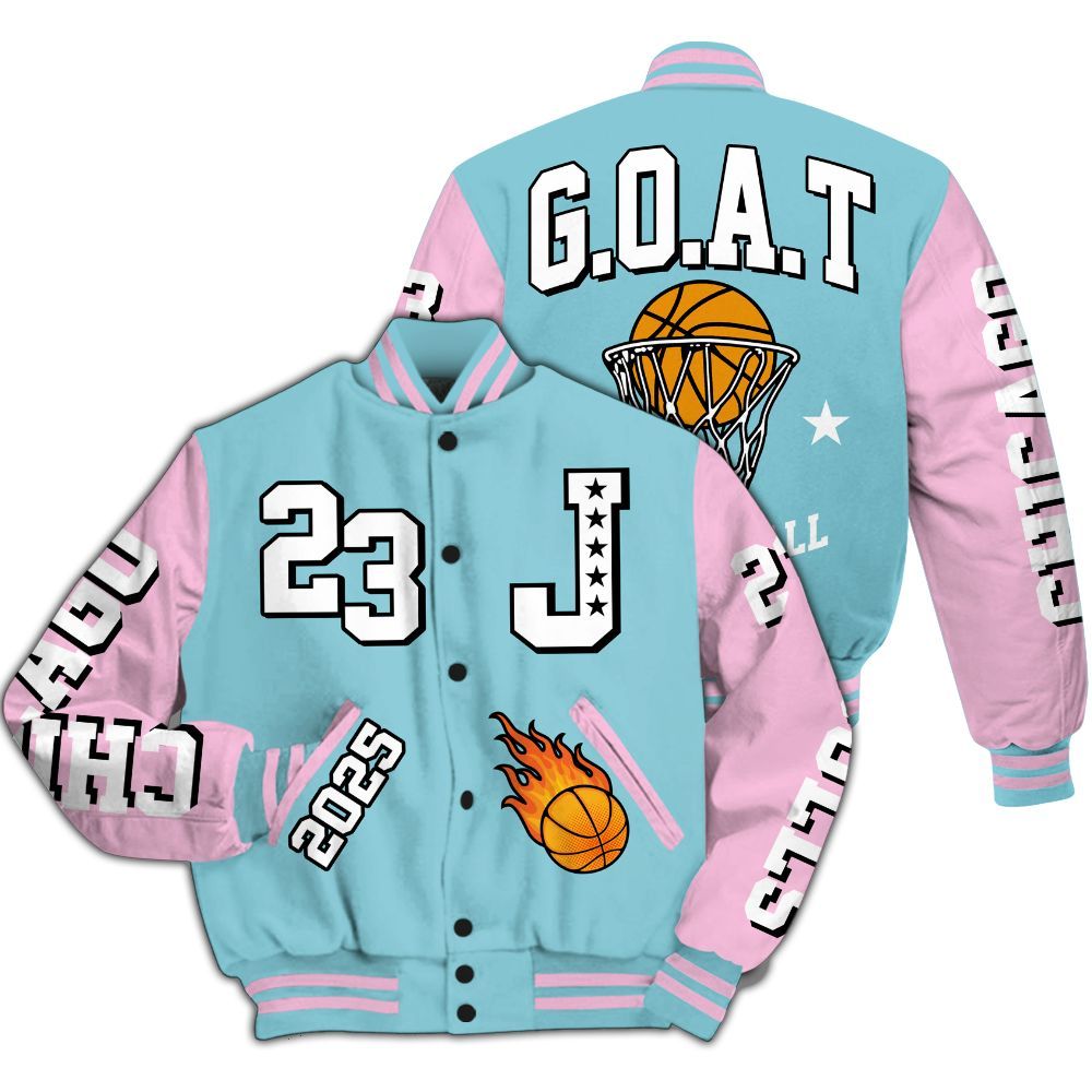 Varsity Jacket To Match SB Dunk Low Visty - Chicago 23 Basketball All Over Print