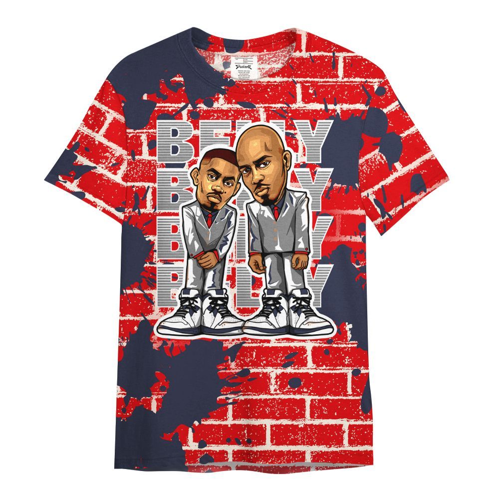 Shirt To Match Low OG Howard University 1s - Belly Sneakers Graphic Halloween All Over Print