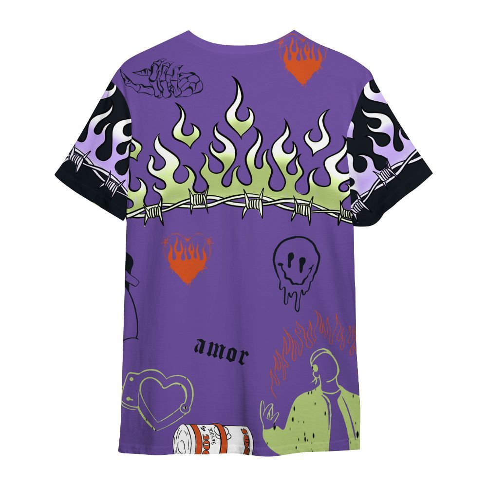 Shirt To Match Canyon Purple 4s - Snake Trust No One All Over Print