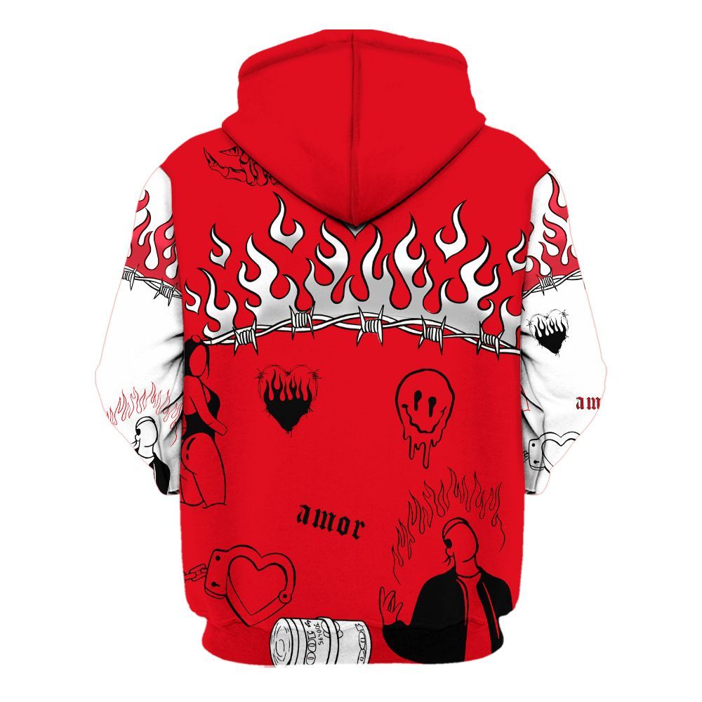 Hoodie To Match Chicago 13s - Snake Trust No One All Over Print