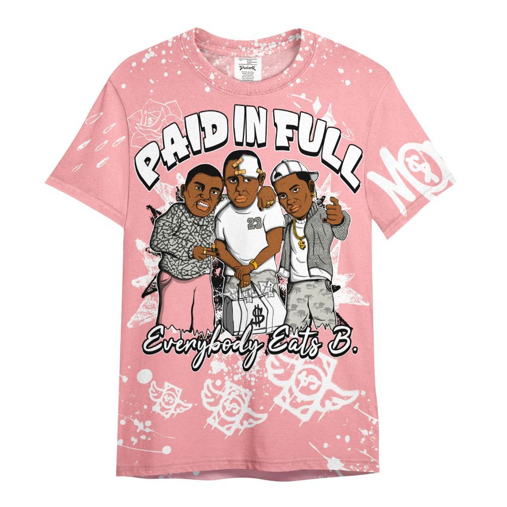 Shirt To Match Retro Wings 3s - Everybody Paid In Full Crayon All Over Print