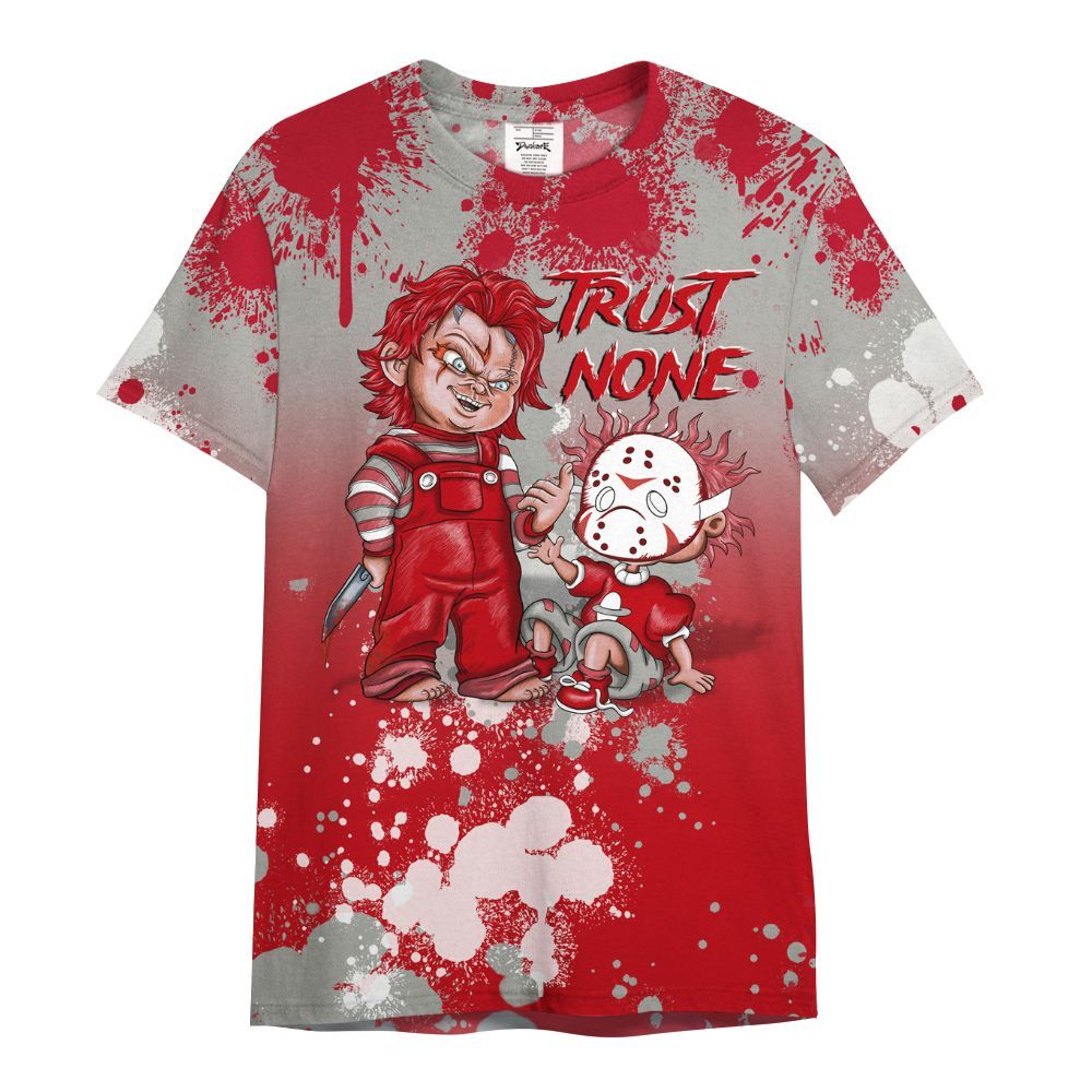 Shirt To Match Air Griffey Max Gray Reds 1s - Trust No One Scary All Over Print