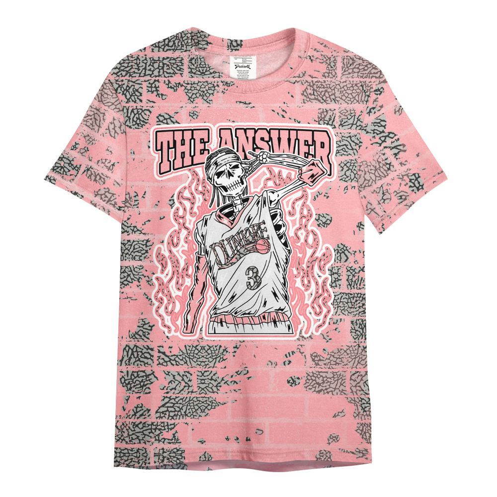 Shirt To Match Retro Wings 3s - Allen Answer Skeleton Brick All Over Print