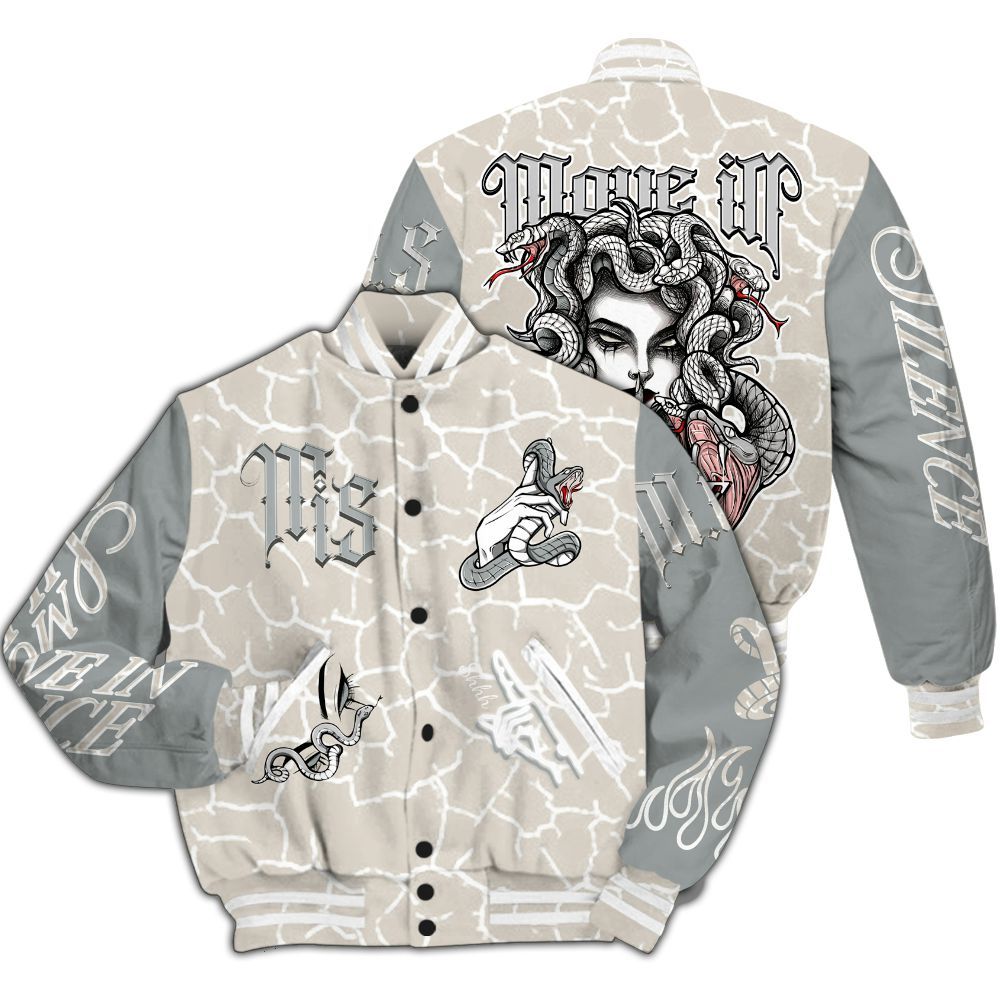 Varsity Jacket To Match Retro Pure Money 3s - Girl Move In Silence All Over Print