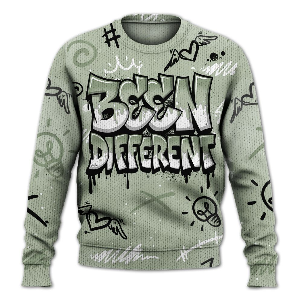 Knitted Sweater To Match Seafoam Sail 4s - Drip Built Di2ferent