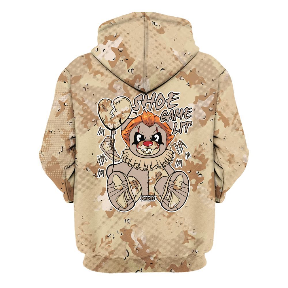 Hoodie To Match Desert Camo 3s - Shoe Game Bear Abstract Halftone All Over Print