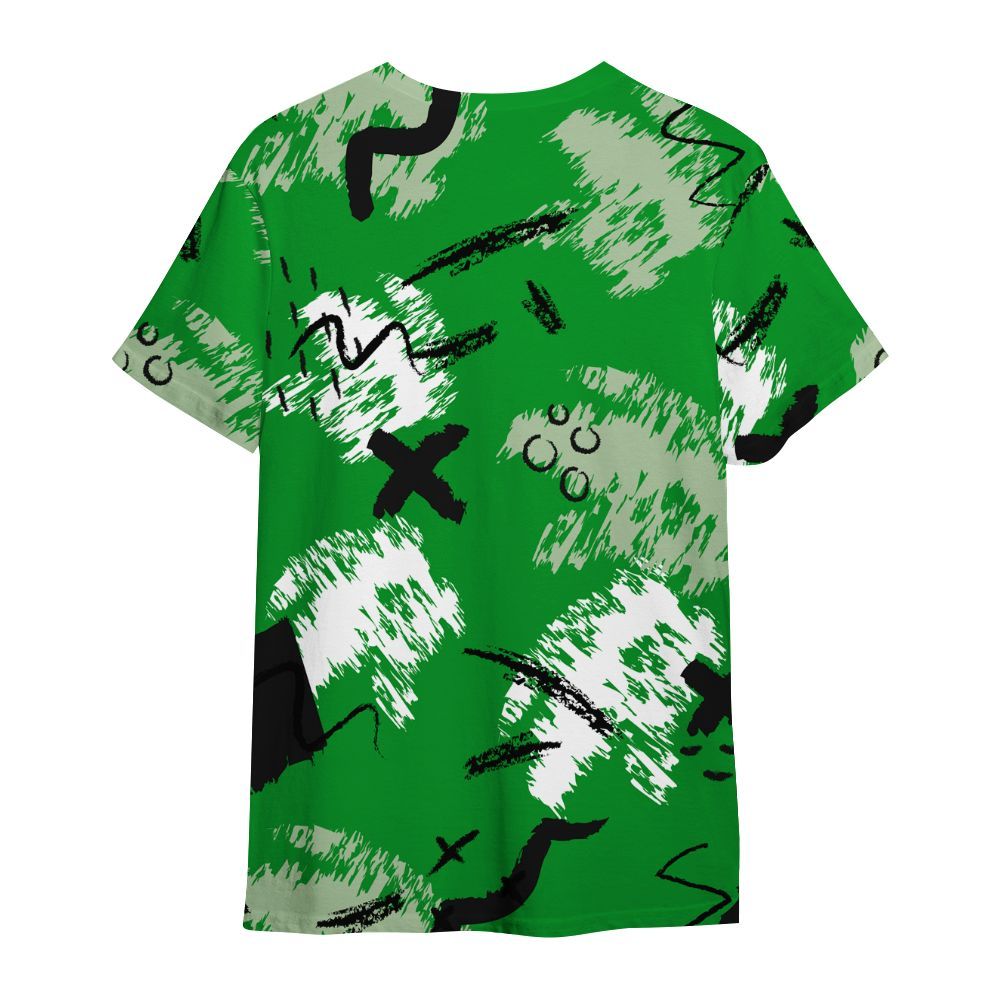 Shirt To Match Green Spark CJ1 T-Rex - Hustle Grind Pray Graphic Street Style All Over Print