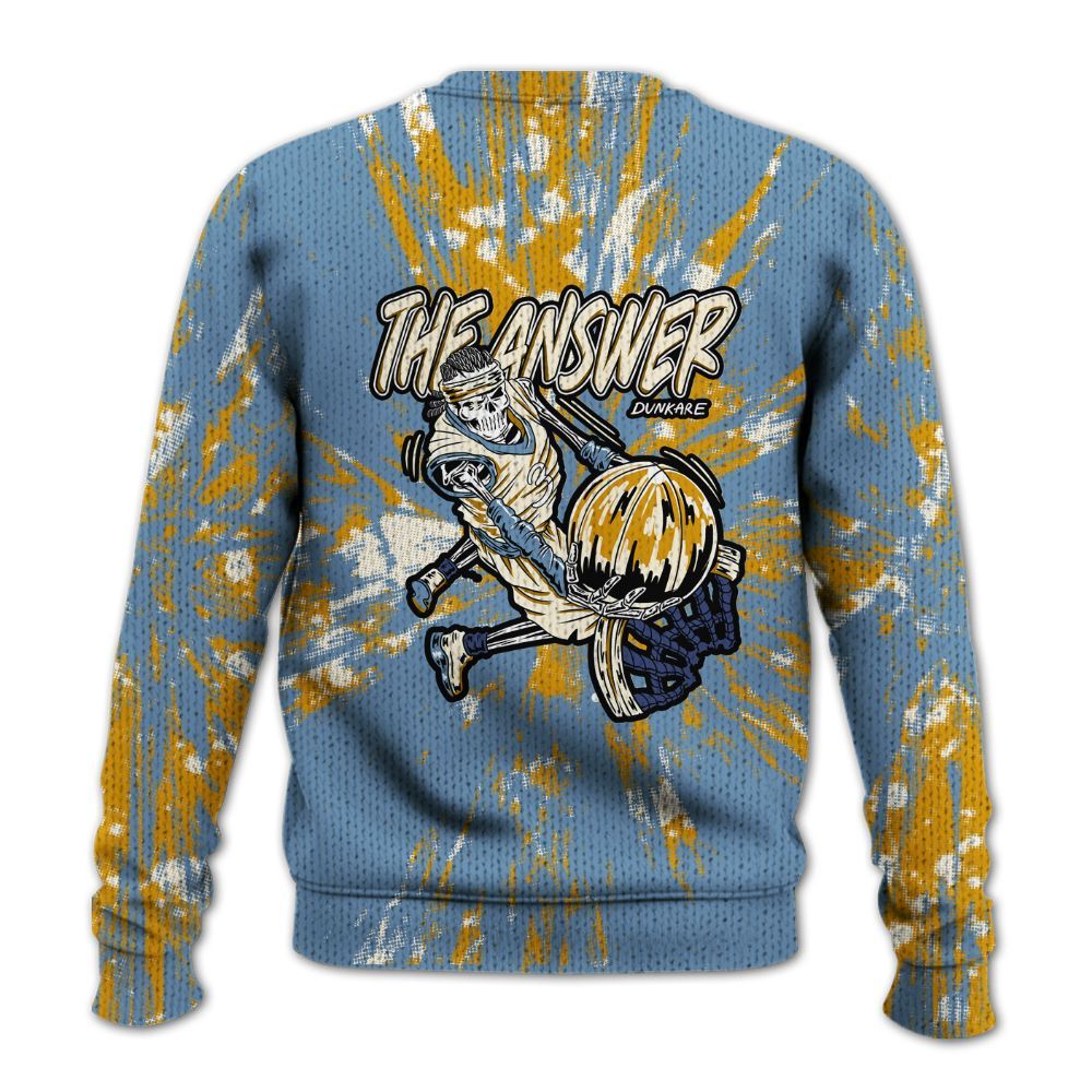 Knitted Sweater To Match High OG First In Flight 1s - The Answer Skeleton Luxury