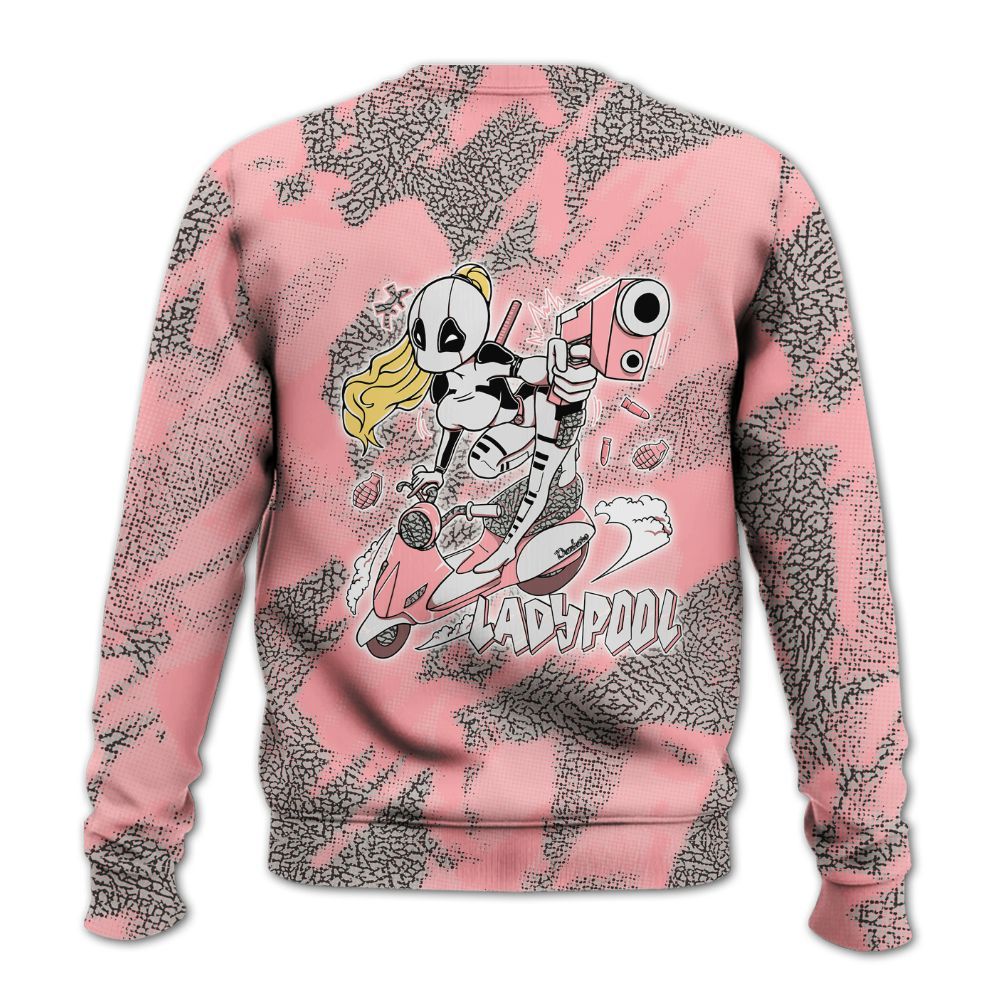 Sweatshirt To Match Retro Wings 3s - Lady Pool Cartoon Abstract Halftone All Over Print