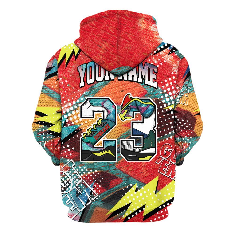 Hoodie To Match Kobe 8 What The - Custom Name Number 23 5s All Over Print