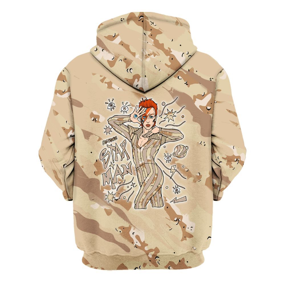 Hoodie To Match Desert Camo 3s - Starmans Graphics Colored All Over Print