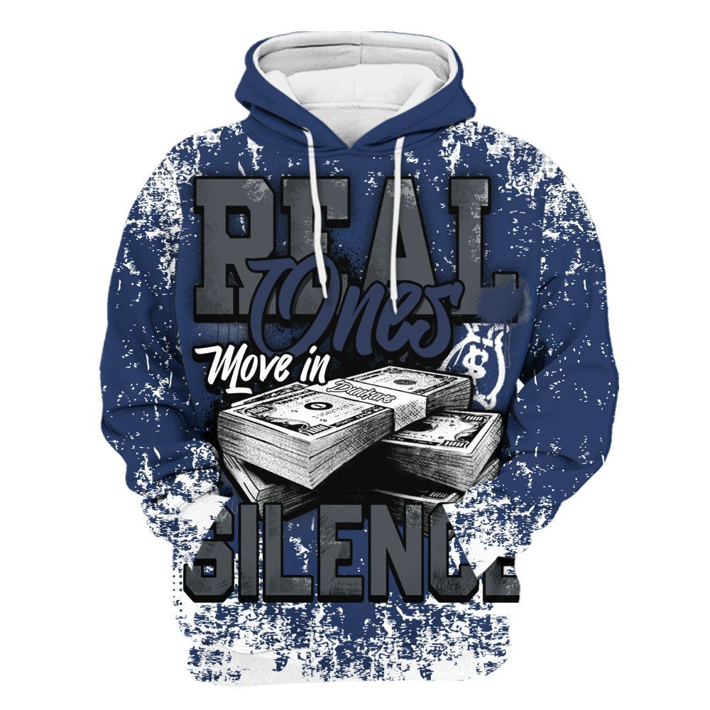 Hoodie To Match Retro Flint 13s - Move In Silence Money Street Retro All Over Print
