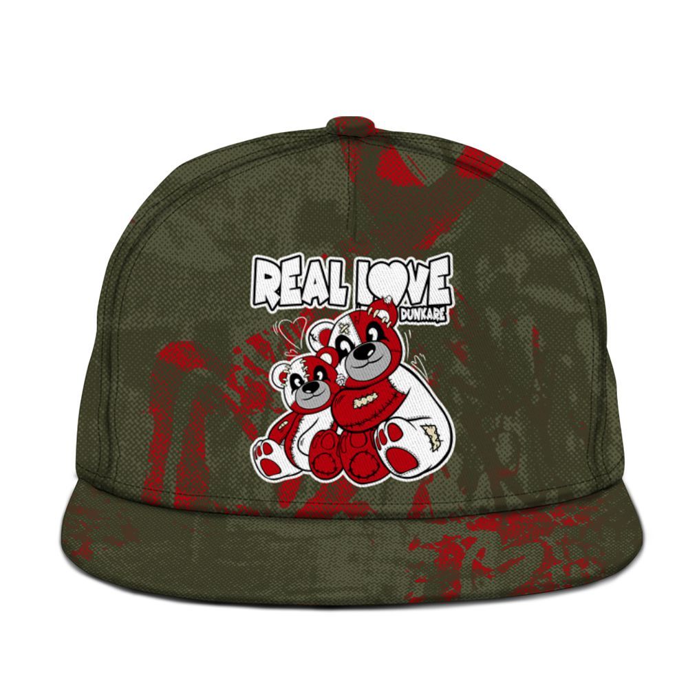 Snapback To Match Low OG Medium Olive 1s - Sincere Fondness Bear Graphic