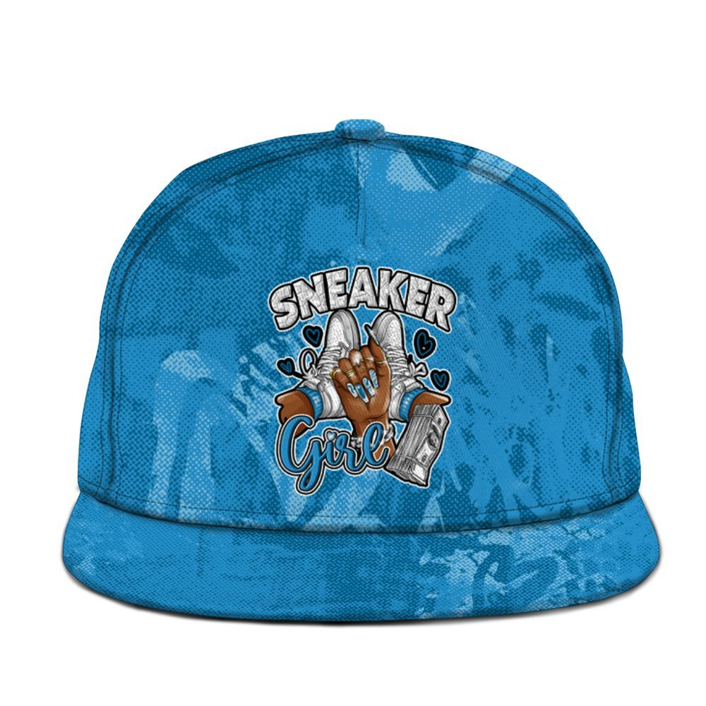 Snapback To Match Powder Blue 9s - Sneakerz Girlz Heart Grunge Graphic
