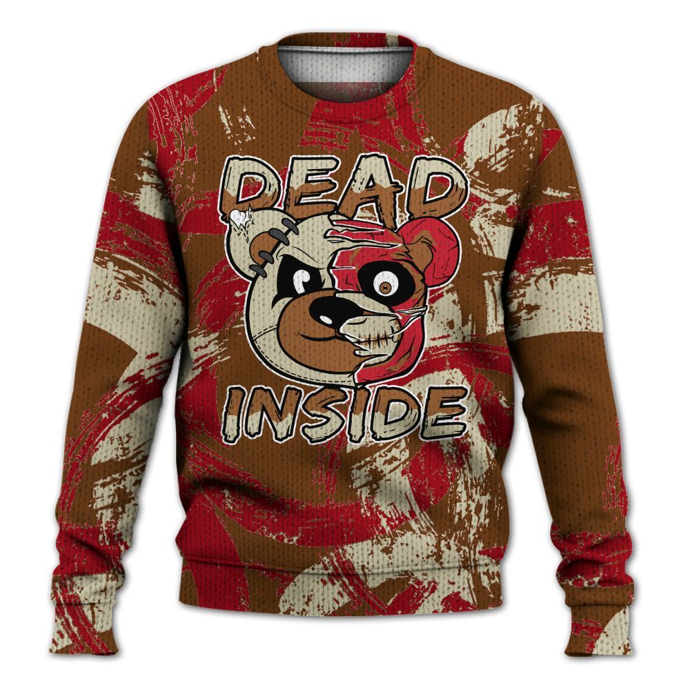 Knitted Sweater To Match Archaeo Brown 5s - Lifeless Bear Circle Slpash