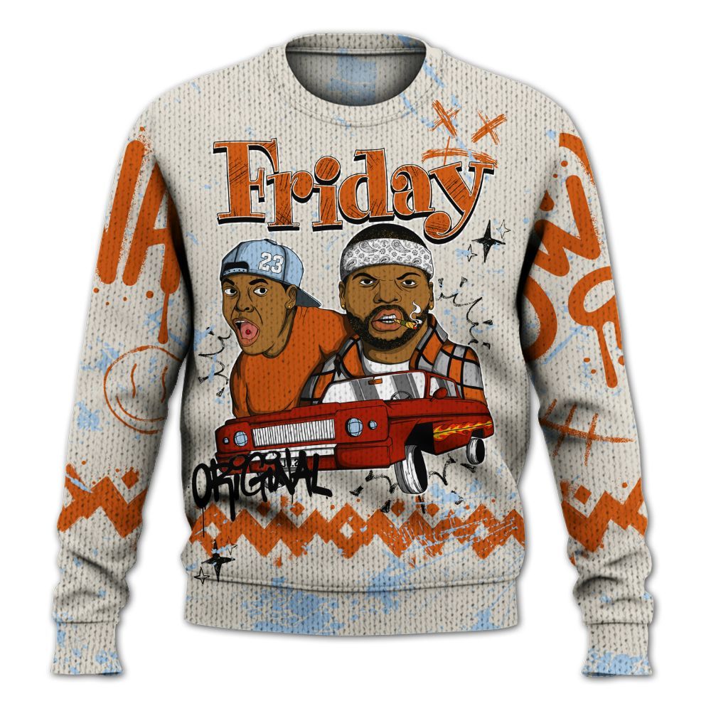 Knitted Sweater To Match SE Craft 5s - Friday Sneaker Crayon