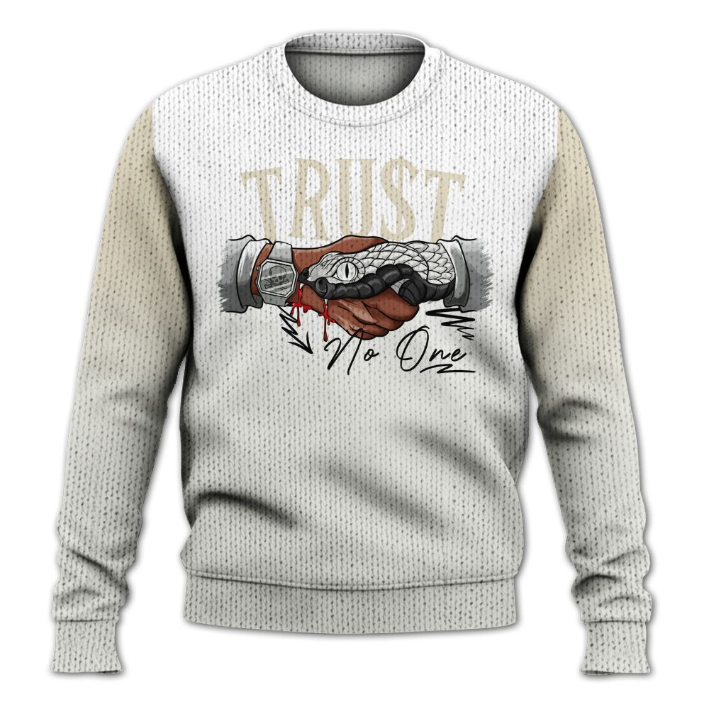Sweater To Match Grand Finale 11s Shirt, Snake Trust No One Drip Graphic