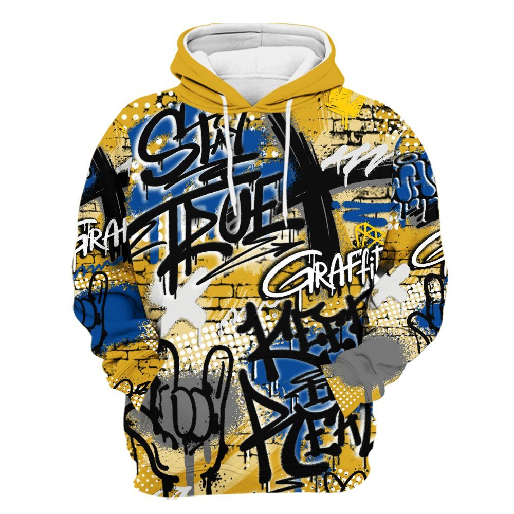 Hoodie To Match High Laney 1s - True It Real Graffiti Streetwear All Over Print