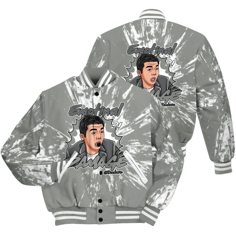 Varsity Jacket To Match Paris Cement Grey 4s Shirt - Damaged Meme Shirt Unisex Outfit All Over Print