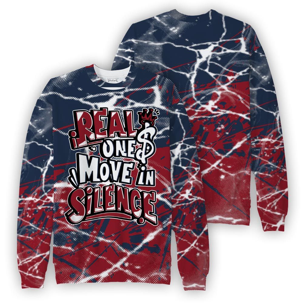 Sweatshirt To Match Retro Olympic 6s Sweatshirt - Ones Move In Silence Graphic Profound Sweatshirt Unisex