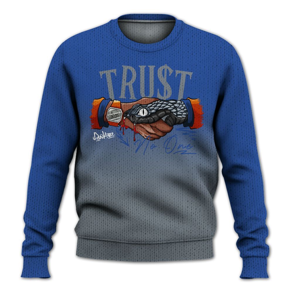 Knitted Sweater To Match RS-X GS League - Snake Trust No One Drip