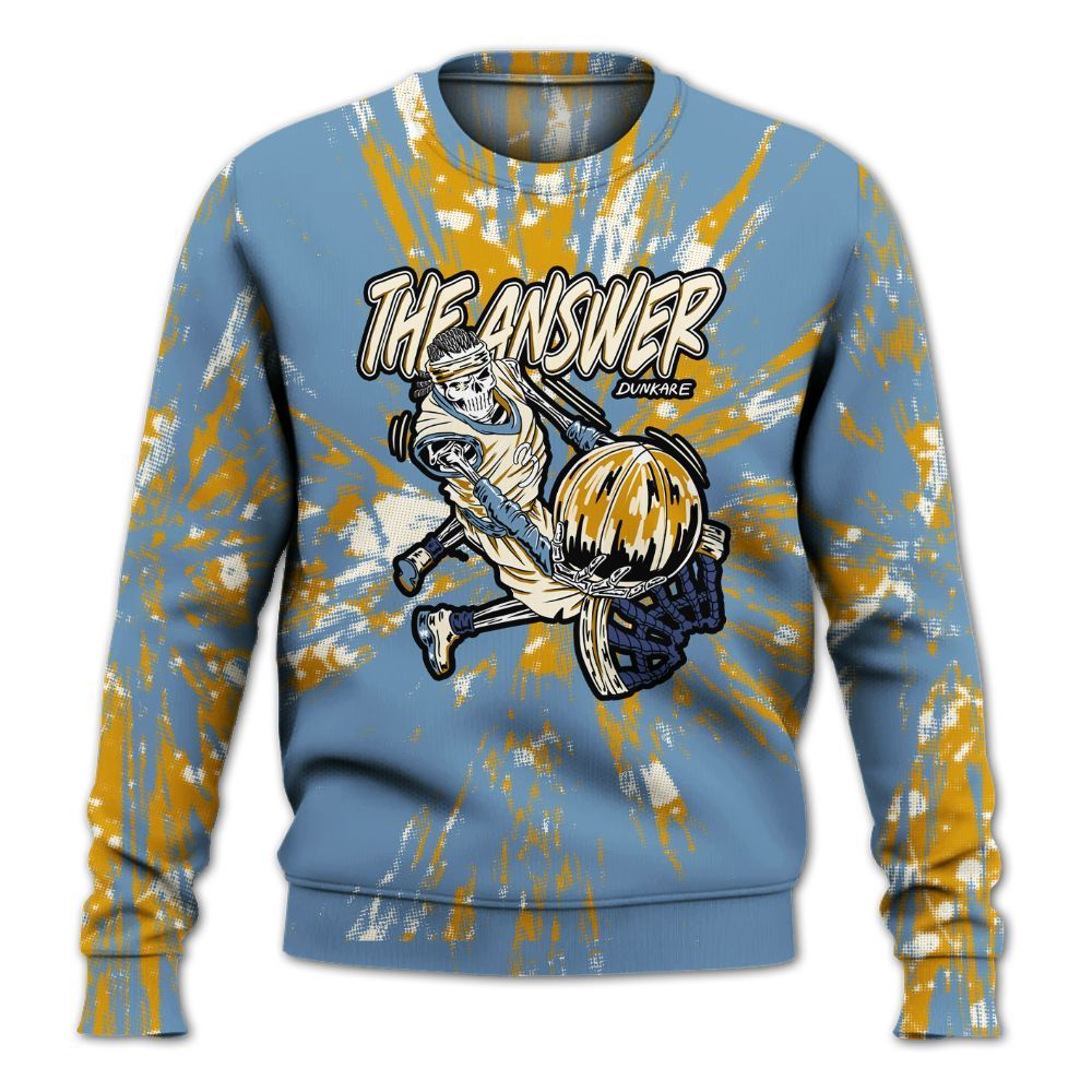 Sweatshirt To Match High OG First In Flight 1s - The Answer Skeleton Luxury All Over Print