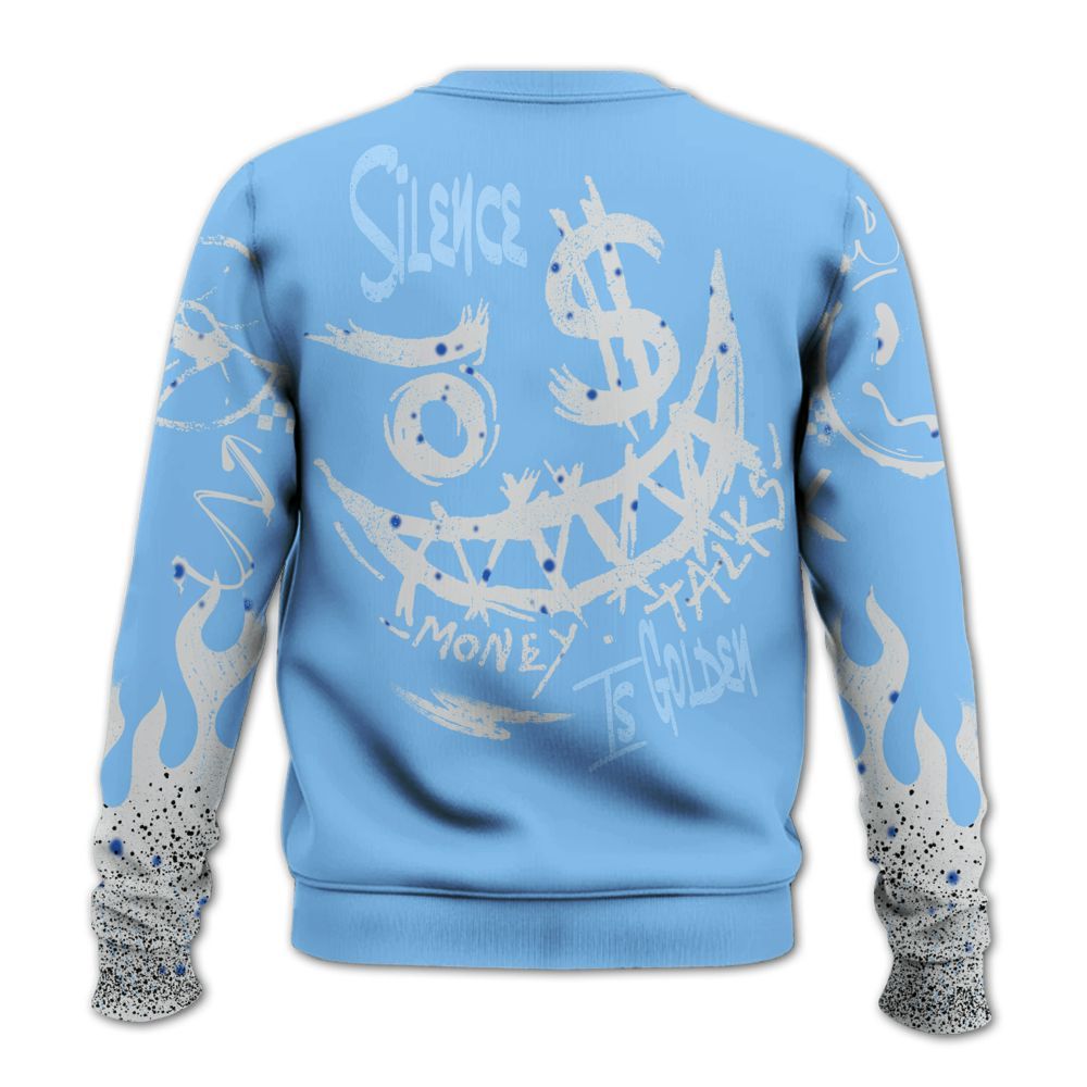 Sweatshirt To Match University Blue 5s - Mouth Burning Street Style All Over Print
