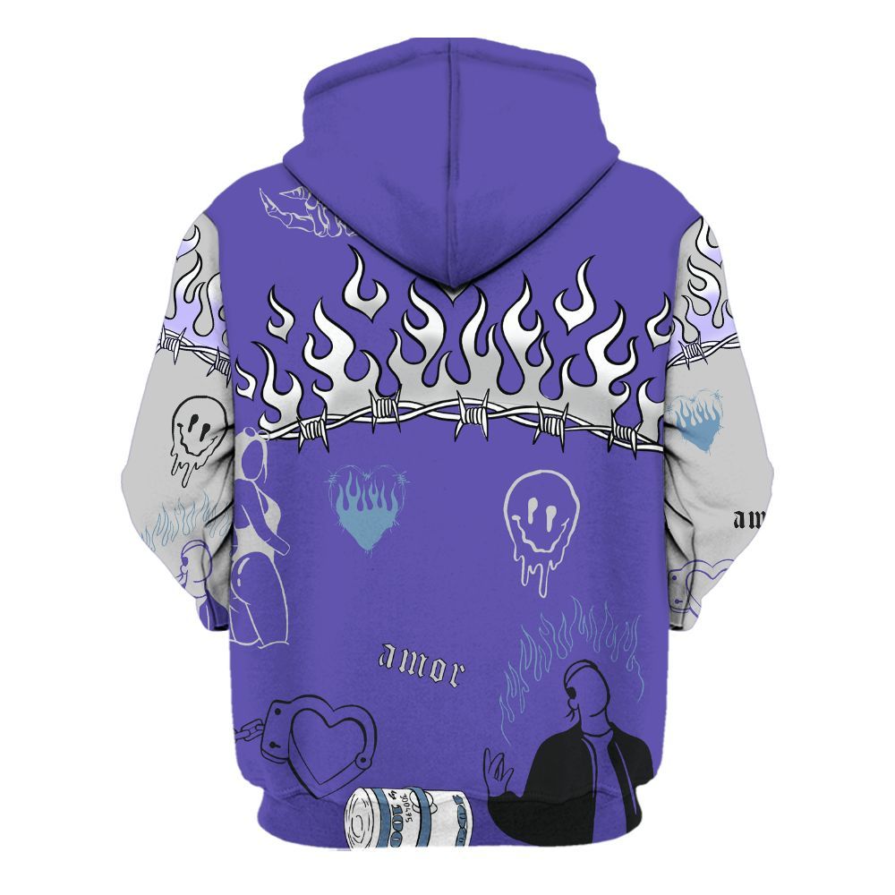 Hoodie To Match Retro Concord 5s - Snake Trust No One All Over Print