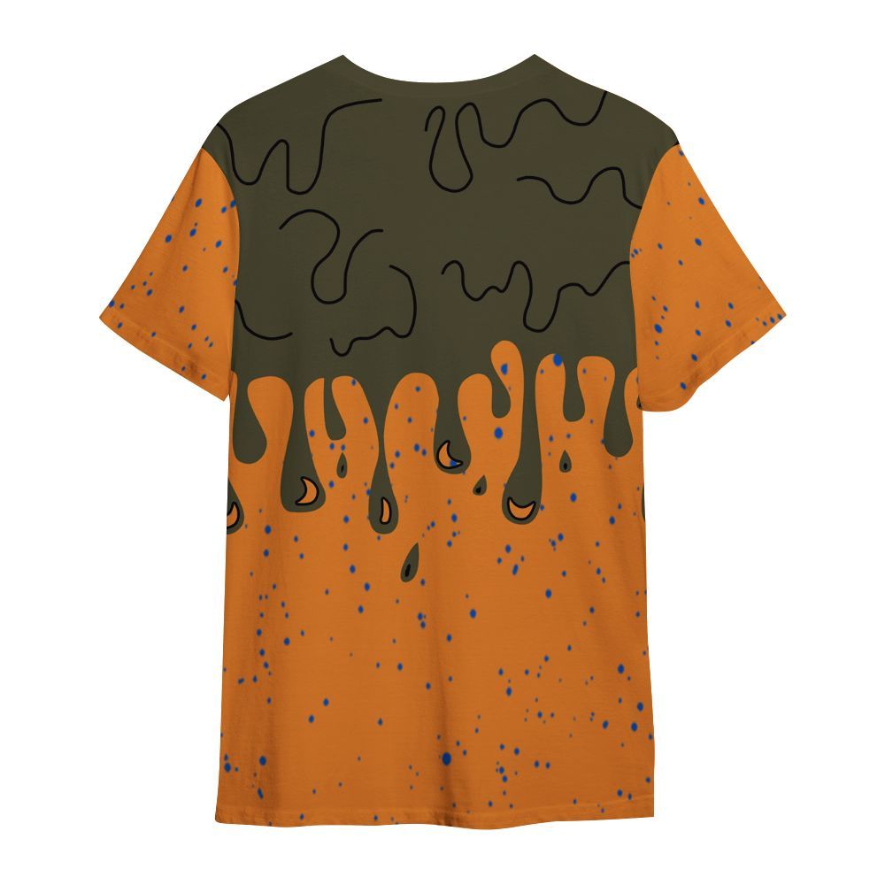 Shirt To Match Olive 5s - Snake Trust No One Drip All Over Print