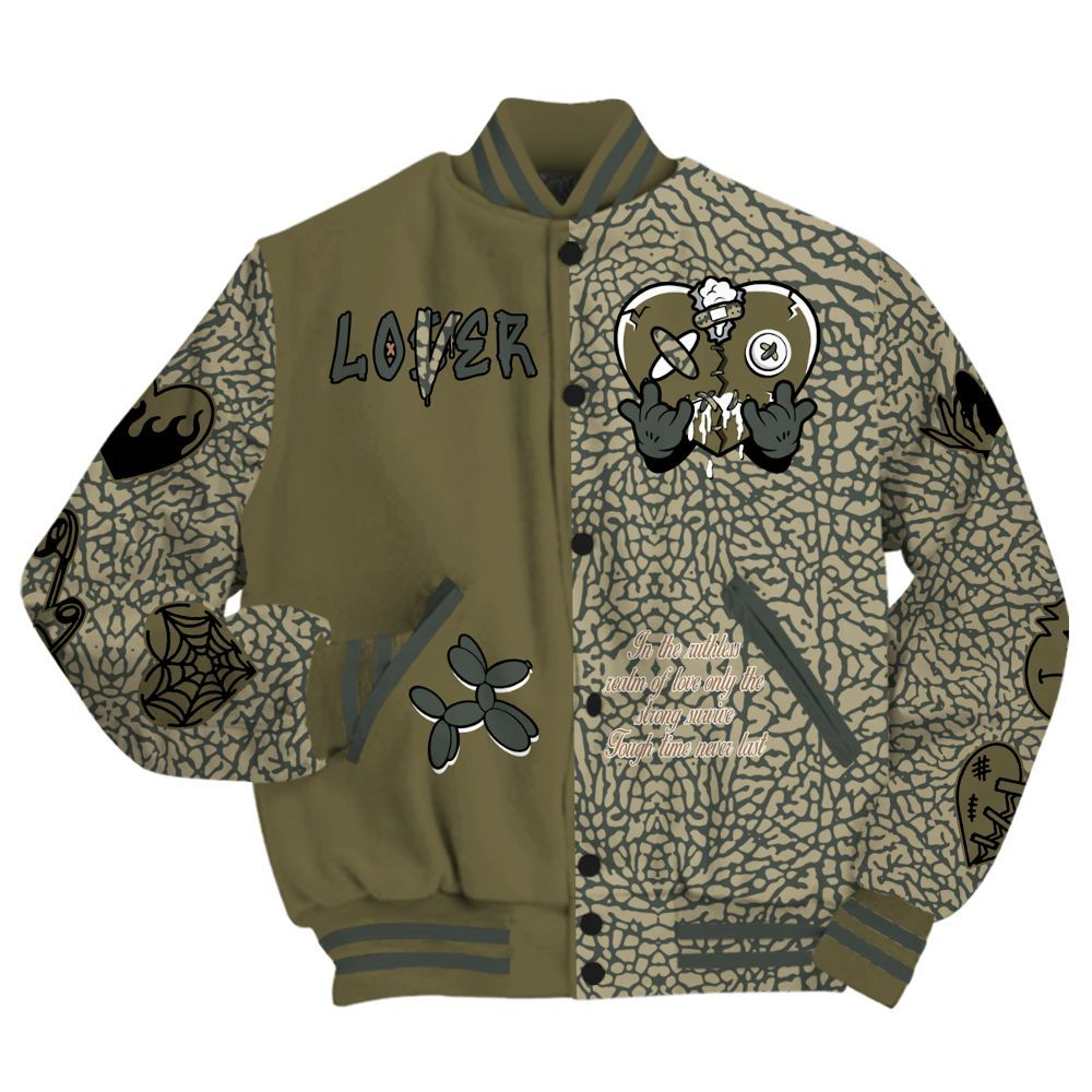 Varsity Jacket To Match Retro Family Affair 3s - Loser Lover Heartbreak All Over Print