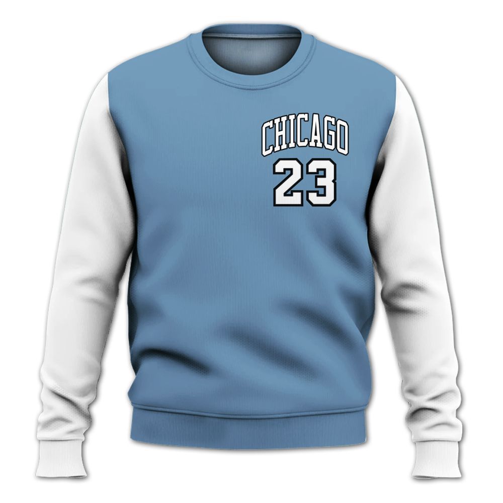 Sweatshirt To Match High OG First In Flight 1s - Custom Name Chicago 23 All Over Print