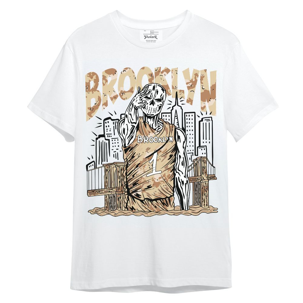 Shirt To Match Desert Camo 3s - Brooklyn's Skeleton Unisex Shirt