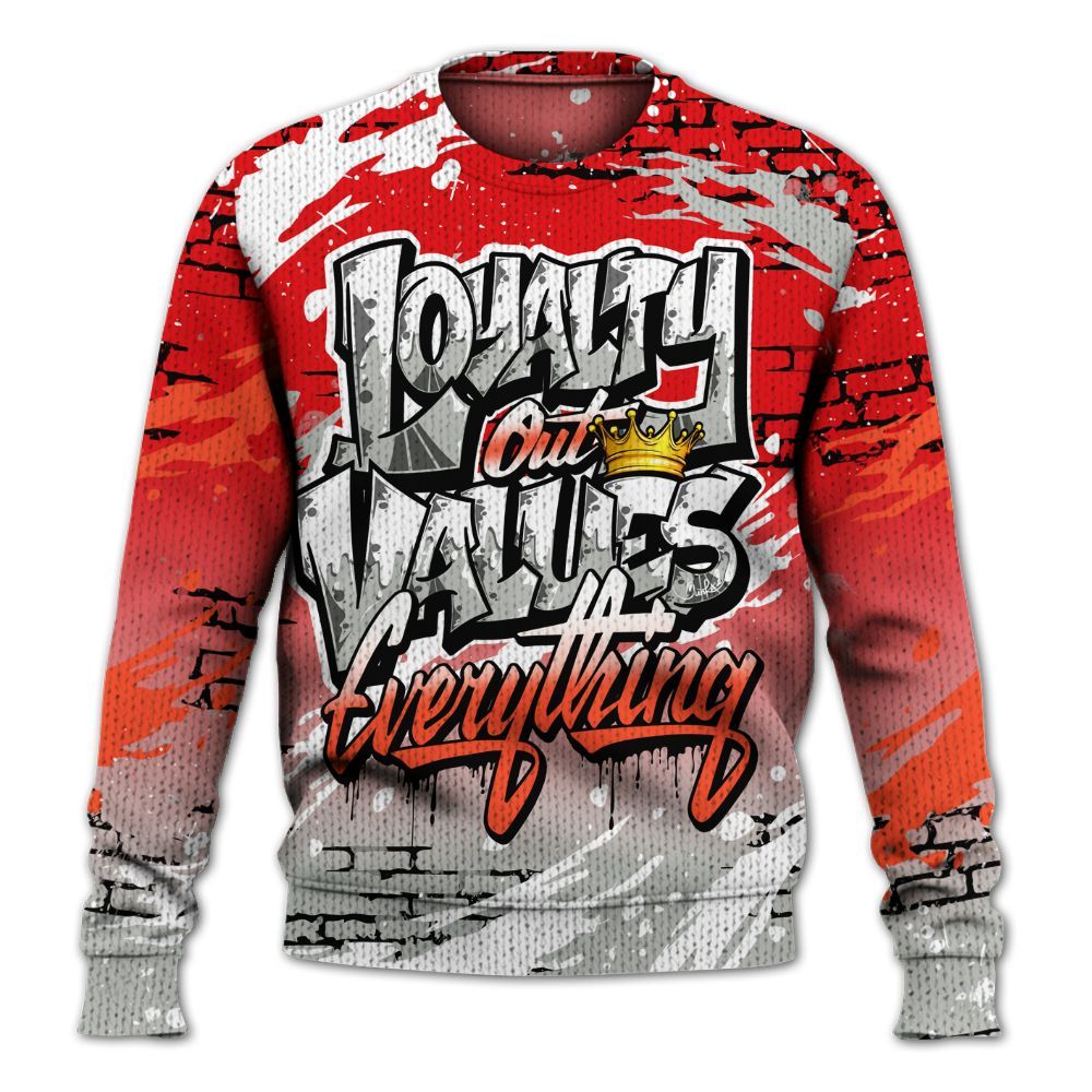 Knitted Sweater To Match Air Max 1 86 Cosmic Clay - Values Of Loyalty Drip